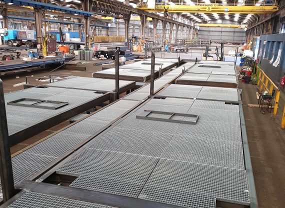 Réalisation des passerelles pour notre client SECAL