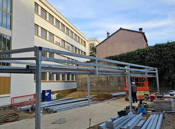 Réalisation des abris vélo pour  Eiffage à PARIS